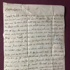 Manuscritos antiguos: EL COLERA EN ARAGÓN. AÑO 1834?. CARTA QUE SE REFIERE A EL COLERA EN ALCAÑIZ, ETC.
