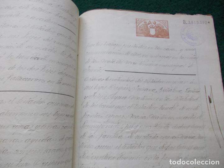 Manuscritos antiguos: MANUSCRITO DE ESCRITURA DE 1909 - Foto 2