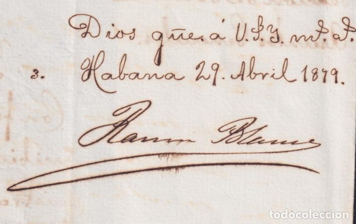 Manuscritos antiguos: BE740 CUBA 1881 CAPTAIN GENERAL RAMON BLANCO SIGNED DOC FUNCIONAMIENTO DEL SERVICIO POSTAL. - Foto 4
