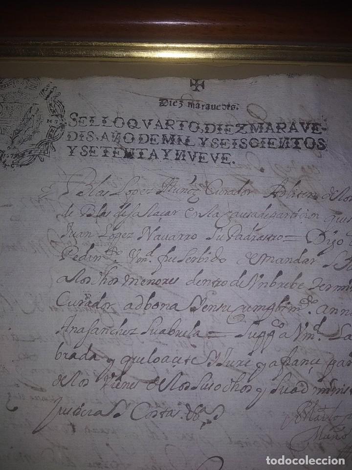 Manuscritos antiguos: Documento antiguo del 1600 - Foto 1