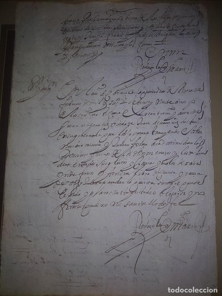 Manuscritos antiguos: Documento antiguo del 1600 - Foto 2