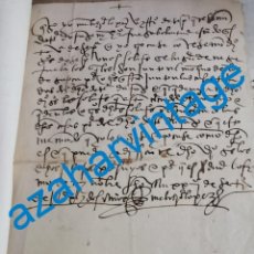 Manuscritos antiguos: SEPULVEDA, 1522, MANUSCRITO CAMBIO DE UNOS SOLARES PROPIEDAD DEL DOCTOR DURANGO, 1 PAGINAS. Lote 224974343