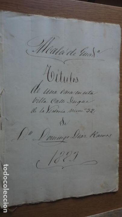 Manuscritos antiguos: ANTIGUA ESCRITURA.APELLIDOS.CASADO.MEJIAS.ALCALA DE GUADAIRA 1883