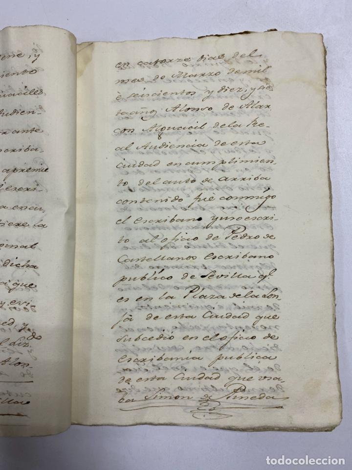 Manuscritos antiguos: MADRID, 1795.TESTIMONIOS DEL ESCRIBANO DEL REY D. FELIPE. PLEITOS. 1 SELLO. 141 PAGINAS. VER/LEER - Foto 16 - 225500005