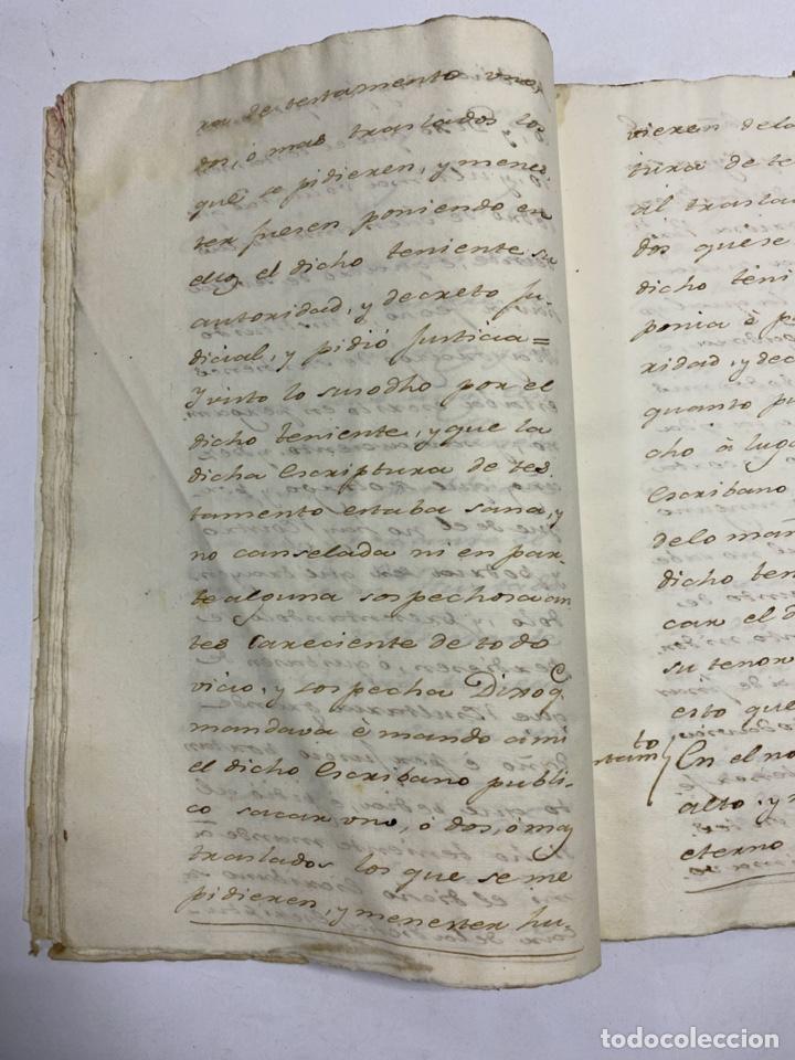 Manuscritos antiguos: MADRID, 1795.TESTIMONIOS DEL ESCRIBANO DEL REY D. FELIPE. PLEITOS. 1 SELLO. 141 PAGINAS. VER/LEER - Foto 31 - 225500005