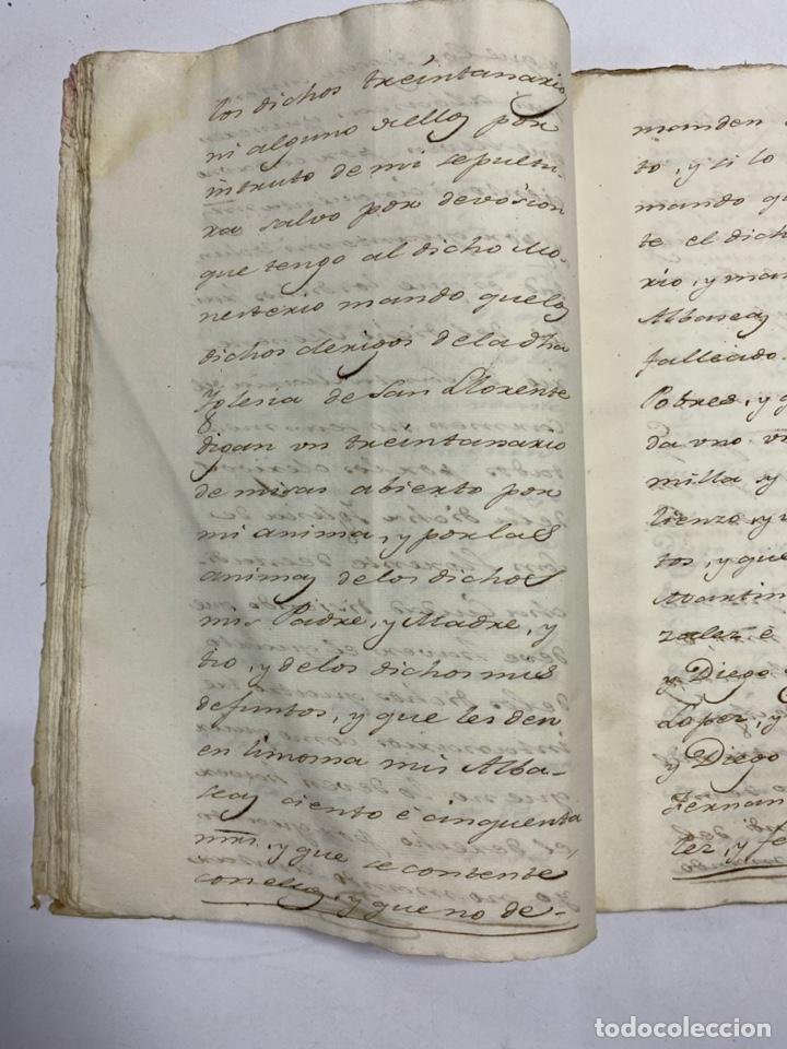 Manuscritos antiguos: MADRID, 1795.TESTIMONIOS DEL ESCRIBANO DEL REY D. FELIPE. PLEITOS. 1 SELLO. 141 PAGINAS. VER/LEER - Foto 49 - 225500005