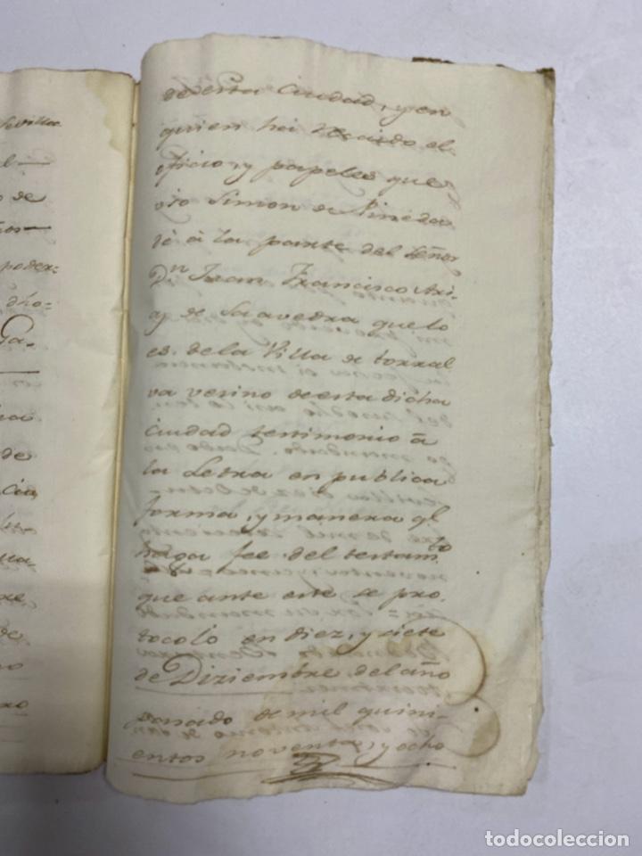 Manuscritos antiguos: MADRID, 1795.TESTIMONIOS DEL ESCRIBANO DEL REY D. FELIPE. PLEITOS. 1 SELLO. 141 PAGINAS. VER/LEER - Foto 135 - 225500005
