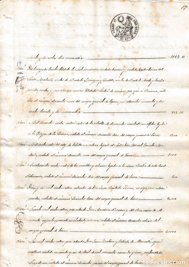 Manuscritos antiguos: 1853 FISCAL DE 1&ordm; DE 32 REALES DOCUMENTO MANUSCRITO PAPEL SELLADO. TIMBRADO