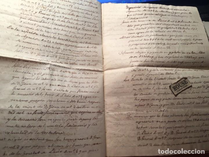 Manuscritos antiguos: ALELLA - DIFERENTES DOCUMENTOS MANUSCRITOS - SOBRE 1860 - 8 DOCUMENTOS - Foto 3