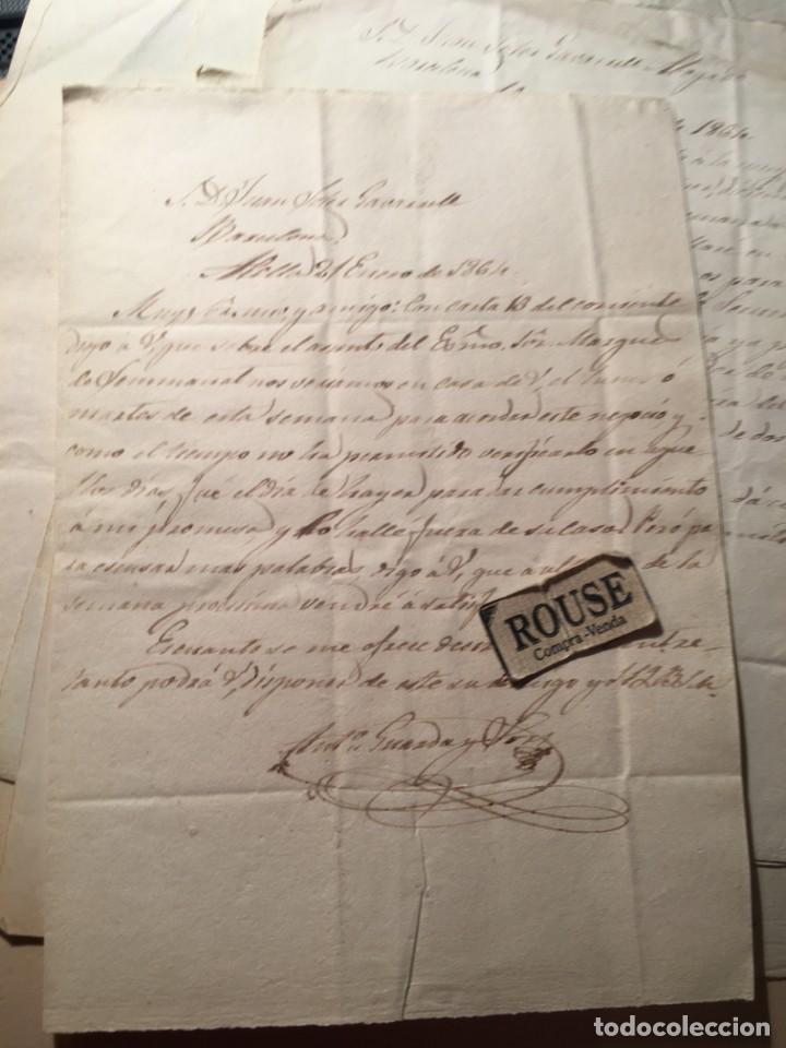 Manuscritos antiguos: ALELLA - DIFERENTES DOCUMENTOS MANUSCRITOS - SOBRE 1860 - 8 DOCUMENTOS - Foto 6