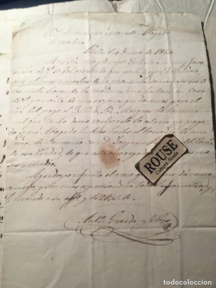 Manuscritos antiguos: ALELLA - DIFERENTES DOCUMENTOS MANUSCRITOS - SOBRE 1860 - 8 DOCUMENTOS - Foto 7