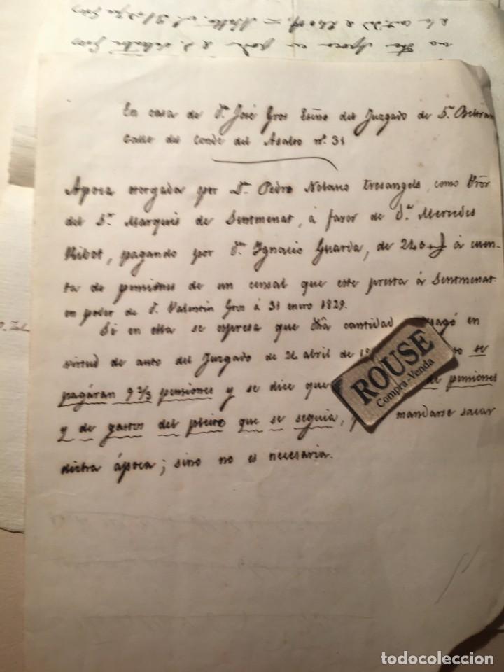 Manuscritos antiguos: ALELLA - DIFERENTES DOCUMENTOS MANUSCRITOS - SOBRE 1860 - 8 DOCUMENTOS - Foto 8