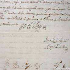Manuscritos antiguos: AÑO 1738-RECEPCION HABITO CABALLERO ORDEN CALATRAVA-FIRMA REY FELIPE V-JOSEPH YSASI-FE CONSEJO REAL