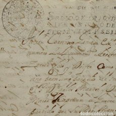 Manuscritos antiguos: 1706-FE SOCORRO DEFENSA ALMANSA DE REBELDES VALENCIA-CABALLERO CALATRAVA REGIDOR A ORDENES CAPITAN