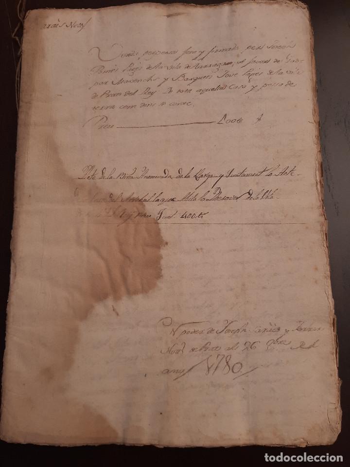 Alte Manuskripte: LEGAJO NOTARIAL ANTIGUO DE 1774 Y 1780