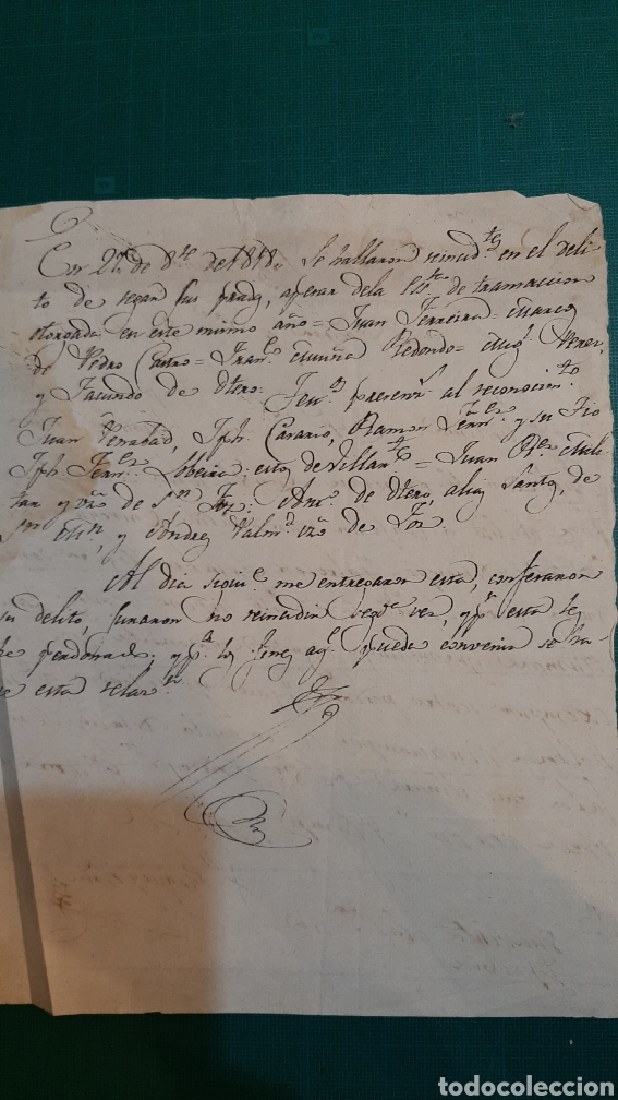 Manuscritos antiguos: 1818 DICUMENTOS MANUSCRITO LUGO - Foto 2