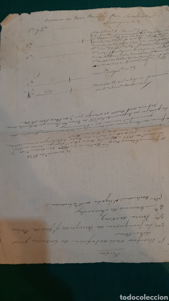 Manuscritos antiguos: DOCUMENTOS ANTIGUOS MANUSCRITOS LUGO VILLARONTE - Foto 2