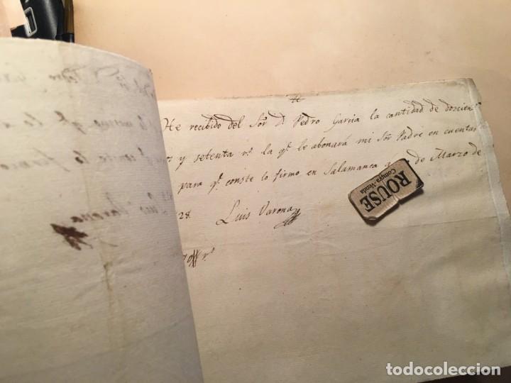 Manuscritos antiguos: SALAMANCA - ANTIGUO DOCUMENTO MANUSCRITO 1828 - Foto 3