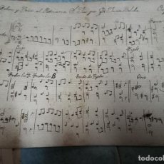 Manuscritos antiguos: MANUSCRITO DE VALENCIA DOLORES Y GOZOS AL PATRIARCA , POR JUAN BELDA- ORGANO