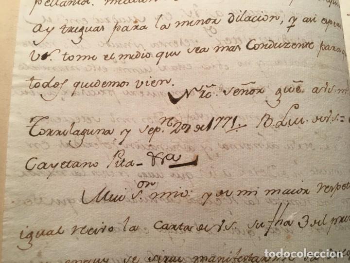 Manuscritos antiguos: TORRELAGUNA / CONDE DE CANCELADA - DOCUMENTO ANTIGUO MANUSCRITO 1771 - Foto 2