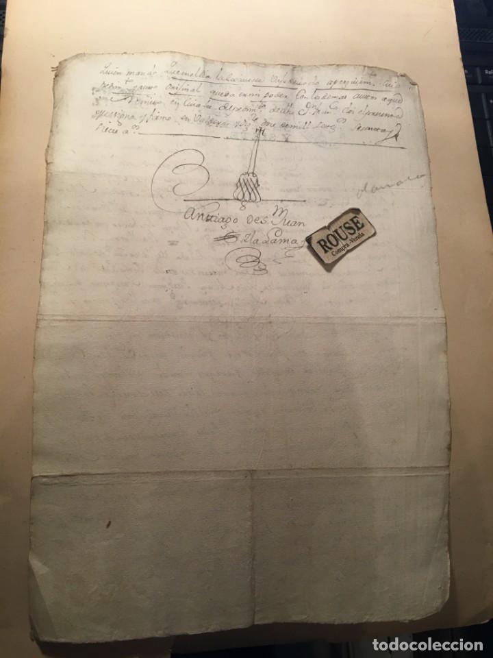 Manuscritos antiguos: SALAMANCA - DOCUMENTO ANTIGUO MANUSCRITO 1763 - Foto 2