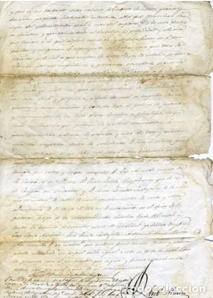 Manuscritos antiguos: ANTIGUO DOCUMENTO A&Ntilde;O 1845..GALICIA - Foto 2