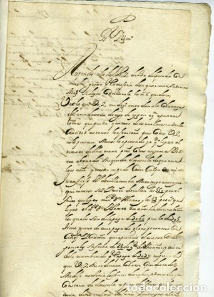 Manuscritos antiguos: CARTA MANUSCRITA GALICIA A&Ntilde;O 1707 - Foto 2