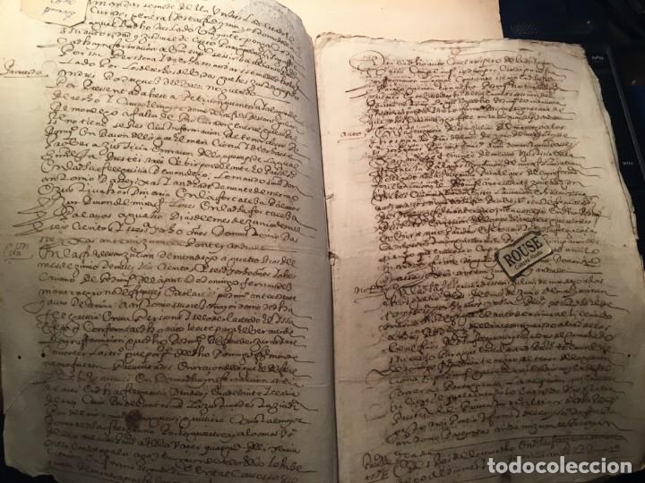 Manuscritos antiguos: ANTIGUO DOCUMENTO MANUSCRITO , 1668- 12 PAG. 32X22 CM. - Foto 3