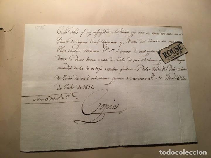 Manuscritos antiguos: MADRID - ANTIGUO DOCUMENTO MANUSCRITO 1815 -21X15 CM. - Foto 1