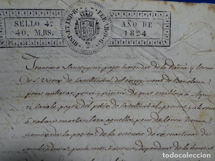Manuscritos antiguos: MANUSCRITO DEL A&Ntilde;O 1824.MARTORELL, CASTELBISBAL. - Foto 6