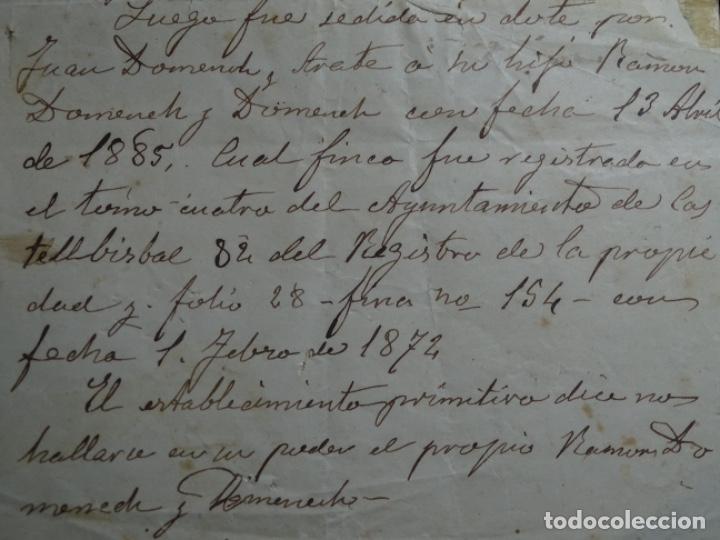 Manuscritos antiguos: ANTIGUO MANUSCRITO DEL A&Ntilde;O 1865.CASTELBISBAL. - Foto 3