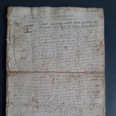 Manuscritos antiguos: MANUSCRITO SOBRE PONTEVEDRA Y COFRADIA DEL HOSPITAL. Lote 238273055
