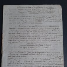 Manuscritos antiguos: MANUSCRITO FRANCES SOBRE GEOMETRIA - PAPEL ANTIGUO DE MATEMÁTICAS Y CIENCIA. Lote 238274420