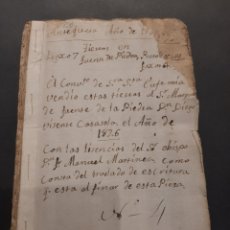 Manuscritos antiguos: MANUSCRITO DE HISTORIA DE ANTEQUERA, MALAGA. CONVENTO EUFEMIA,OBISPO MANUEL MARTINEZ. Lote 238286735