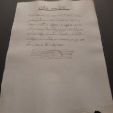 Manuscritos antiguos: MANUSCRITO CABALLERO ORDEN DE CALATRAVA SE ANTEQUERA. Lote 238292695