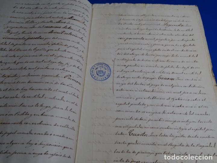 Manuscritos antiguos: MANUSCRITO DE ESCRITURA DEL A&Ntilde;O 1890.RUB&Iacute;. - Foto 4