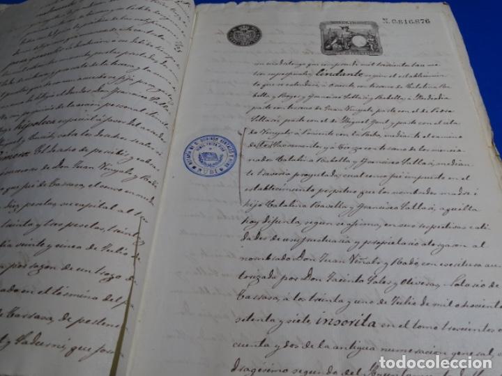 Manuscritos antiguos: MANUSCRITO DE ESCRITURA DEL A&Ntilde;O 1890.RUB&Iacute;. - Foto 5