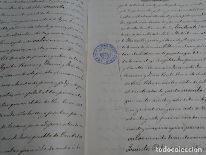 Manuscritos antiguos: MANUSCRITO DE ESCRITURA DEL A&Ntilde;O 1890.RUB&Iacute;. - Foto 7