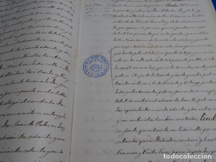 Manuscritos antiguos: MANUSCRITO DE ESCRITURA DEL A&Ntilde;O 1890.RUB&Iacute;. - Foto 8