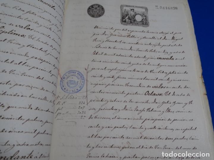 Manuscritos antiguos: MANUSCRITO DE ESCRITURA DEL A&Ntilde;O 1890.RUB&Iacute;. - Foto 9