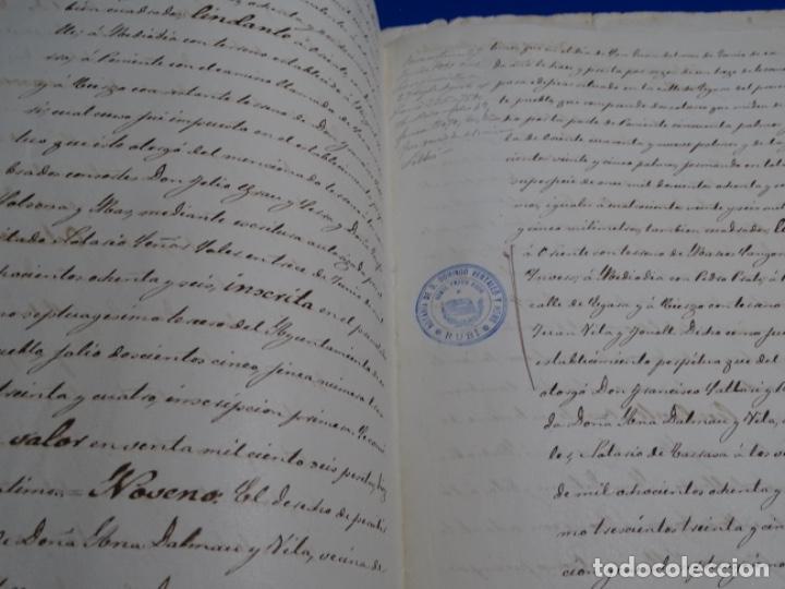 Manuscritos antiguos: MANUSCRITO DE ESCRITURA DEL A&Ntilde;O 1890.RUB&Iacute;. - Foto 10