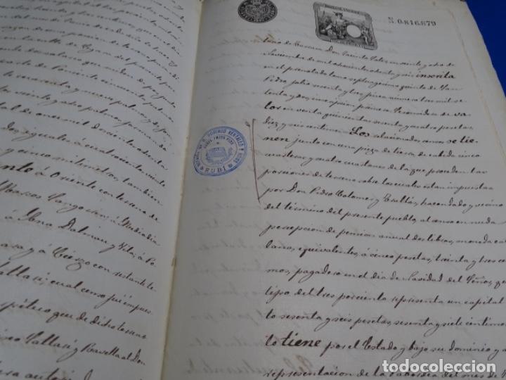 Manuscritos antiguos: MANUSCRITO DE ESCRITURA DEL A&Ntilde;O 1890.RUB&Iacute;. - Foto 11