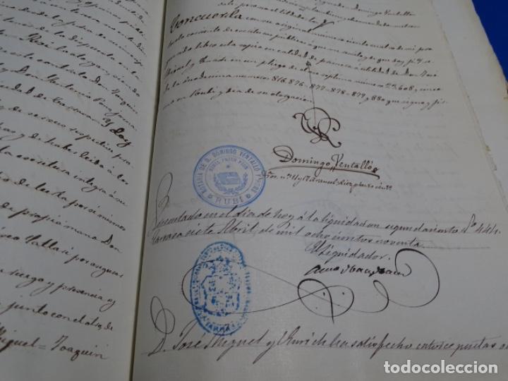 Manuscritos antiguos: MANUSCRITO DE ESCRITURA DEL A&Ntilde;O 1890.RUB&Iacute;. - Foto 13