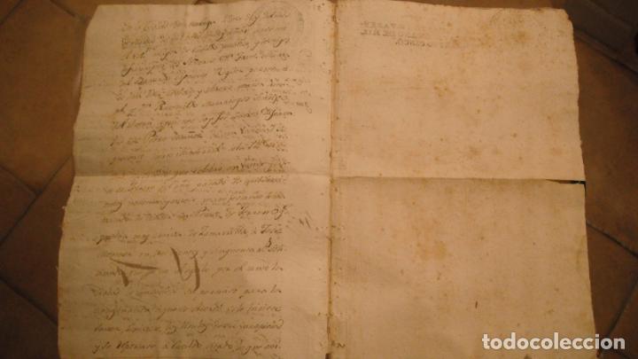 Manuscritos antiguos: DOCUMENTO EN PAPEL TIMBRADO,SELLO 4&ordm; 40 MARAVEDIS,A&Ntilde;O 1805 - Foto 2
