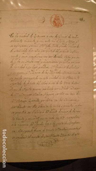 Alte Manuskripte: DOCUMENTO PAPEL TIMBRADO SELLO ILUSTRES 60 REALES , A&Ntilde;O 1856, SELLO EN SECO