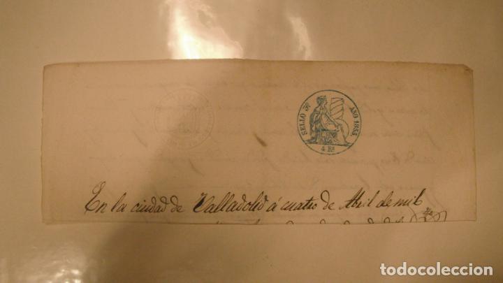 Alte Manuskripte: CABECERA PAPEL TIMBRADO SELLO 3&ordm; 4 REALES , A&Ntilde;O DE 1855