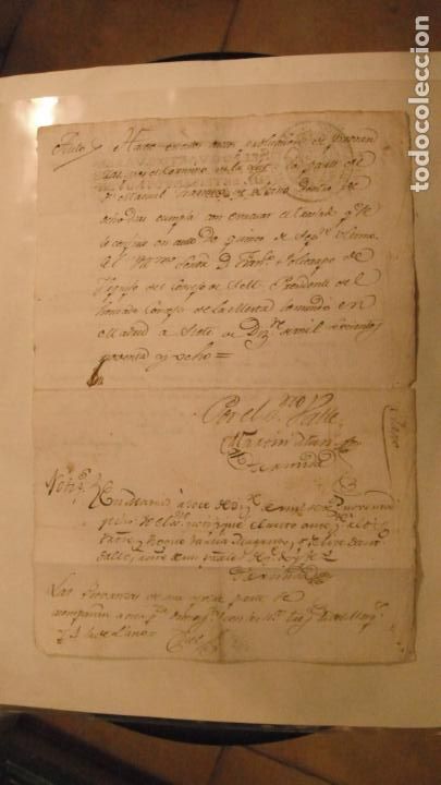 Manuscritos antiguos: DOCUMENTO PAPEL TIMBRADO SELLO 4&ordm; 40 MARAVEDIS A&Ntilde;O DE 1798 - Foto 2