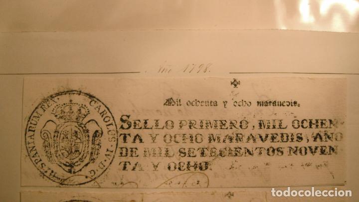 Manuscritos antiguos: CABECERA PAPEL TIMBRADO SELLO 1&ordm; 88 MARAVEDIS A&Ntilde;O DE 1798