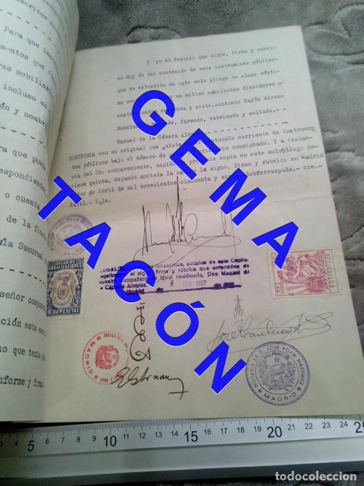 Manuscritos antiguos: GRANADA DOCUMENTO TESTAMENTARIO SELLOS 1957 C64 - Foto 2