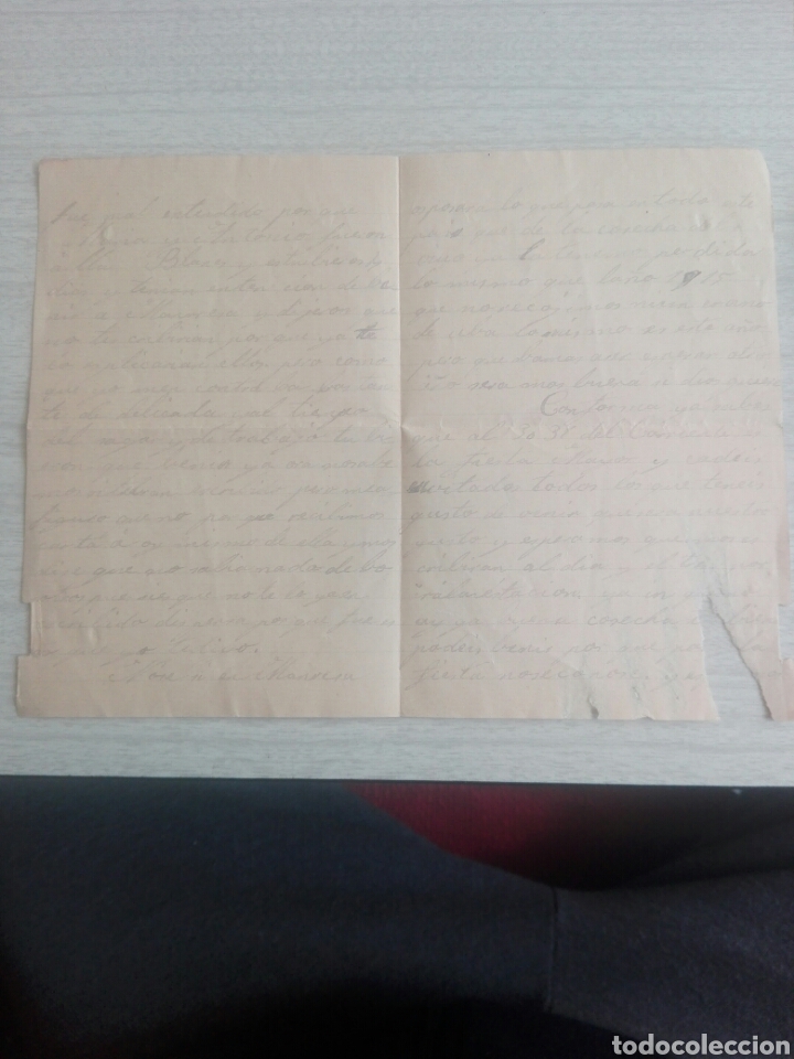 Manuscritos antiguos: Carta familiar de Esplugas a manresa - Foto 2